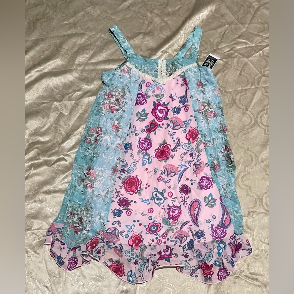NWT Pink Violet Floral Dress